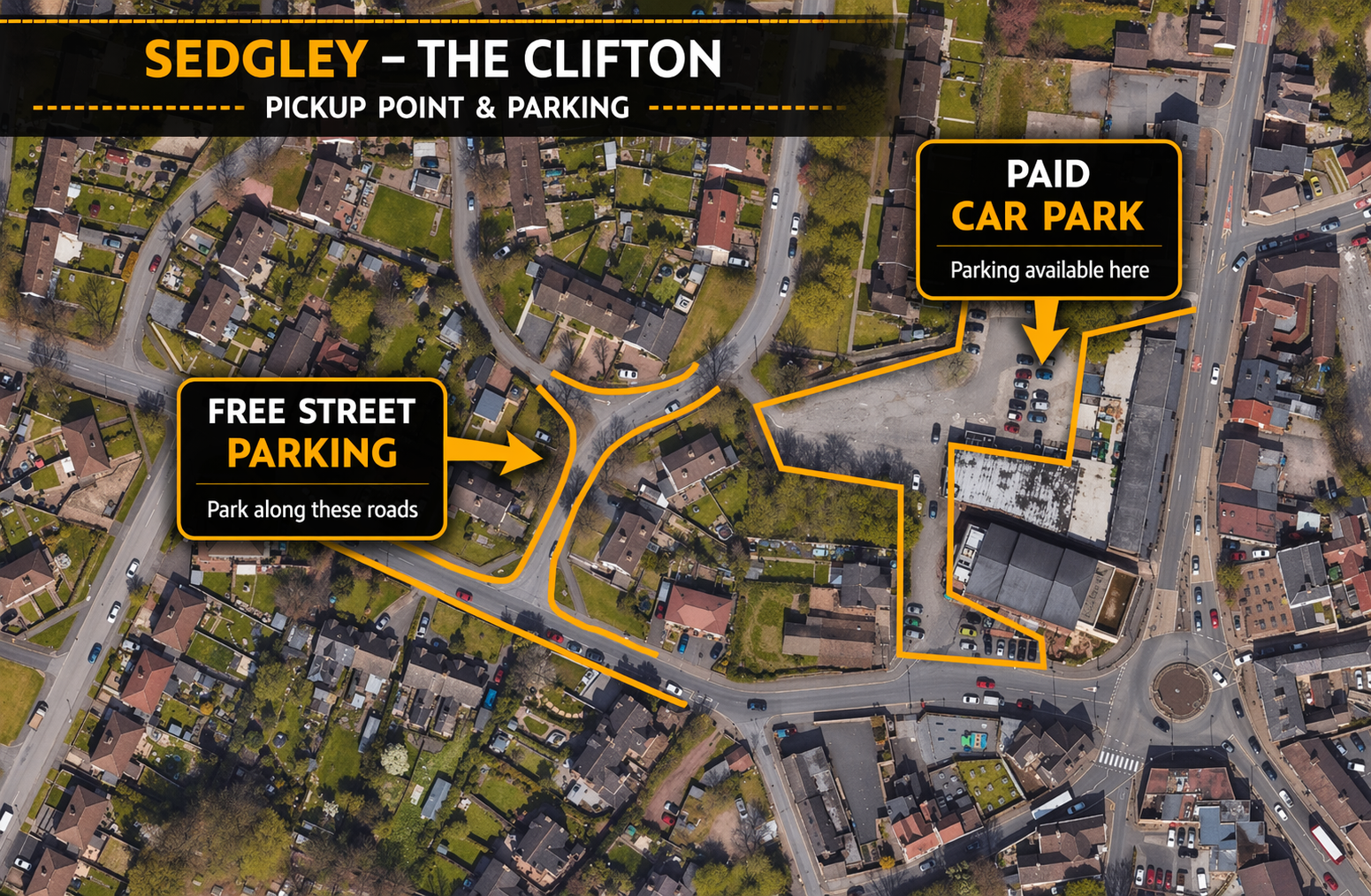 Sedgley parking map